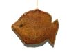 Rust-Colored Fish Ornament