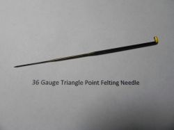 36 gauge triangle point needle felting needle