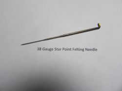 World of Wool 38 Gauge Star Felting Needles 1 Needle World of Wool 38 Gauge Star Felting Needles 1 Needle
